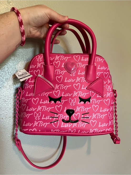 Betsey Johnson Handbags - Betsey Johnson Hot Pink Luv Betsey Interior Tote